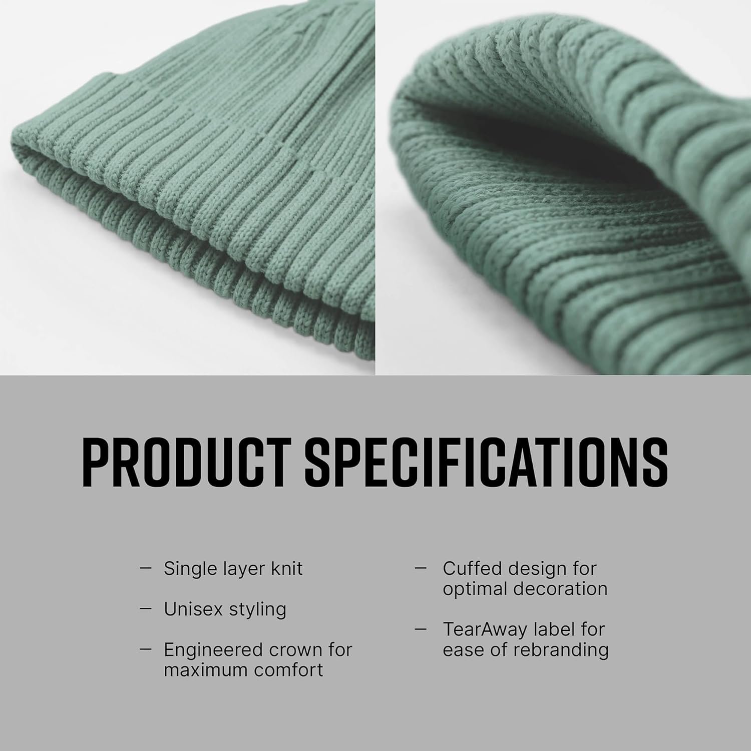 Beechfield B341 Kids Organic Cotton Beanie - Image 4