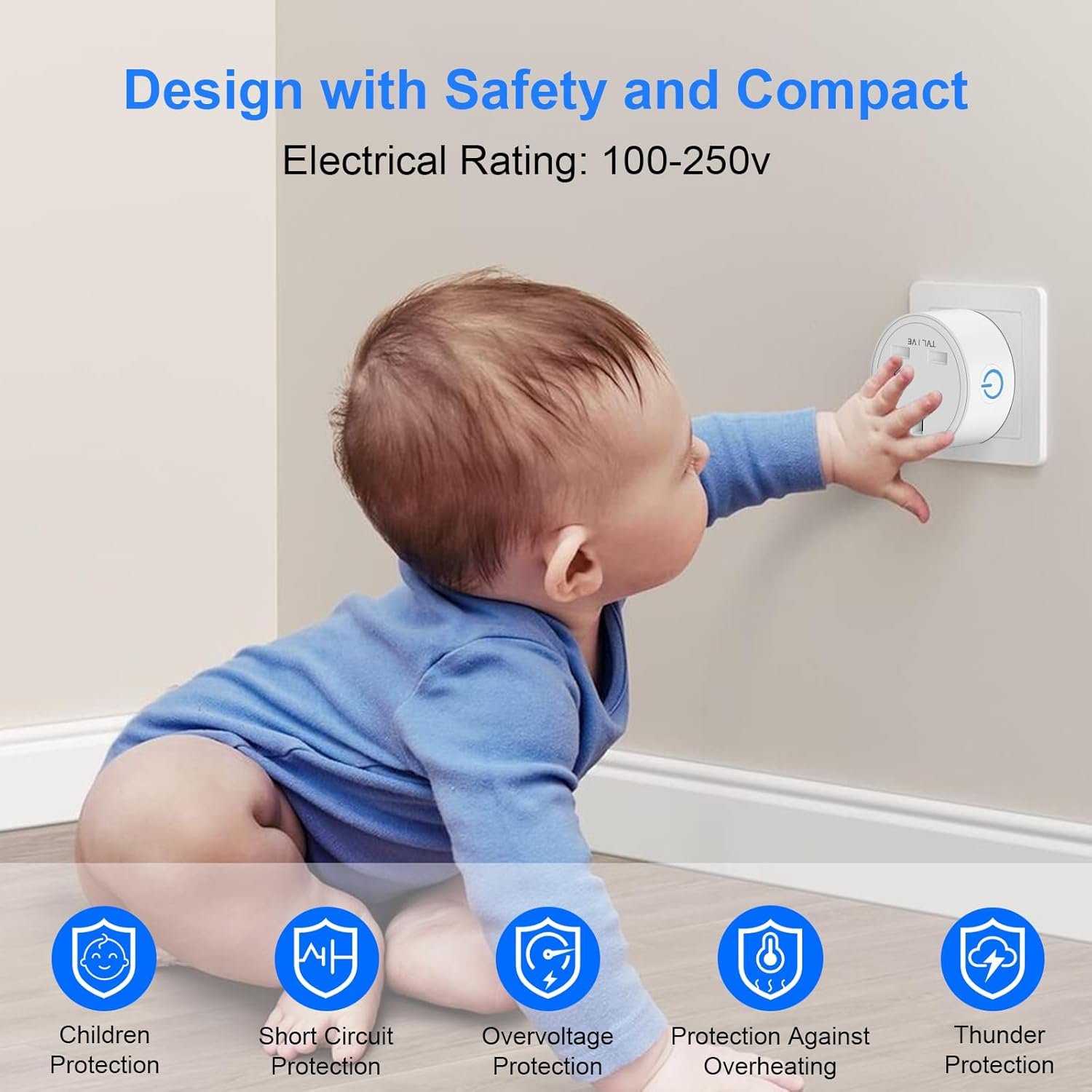 Smart Plug, TVLIVE 2 Pack Smart Plugs that Work with Alexa (Echo, Echo Dot), Google Home Voice Control, Energy Monitoring, Remote Control, Timer & Schedule, smart wifi plug socket UK, No Hub Required - Image 8