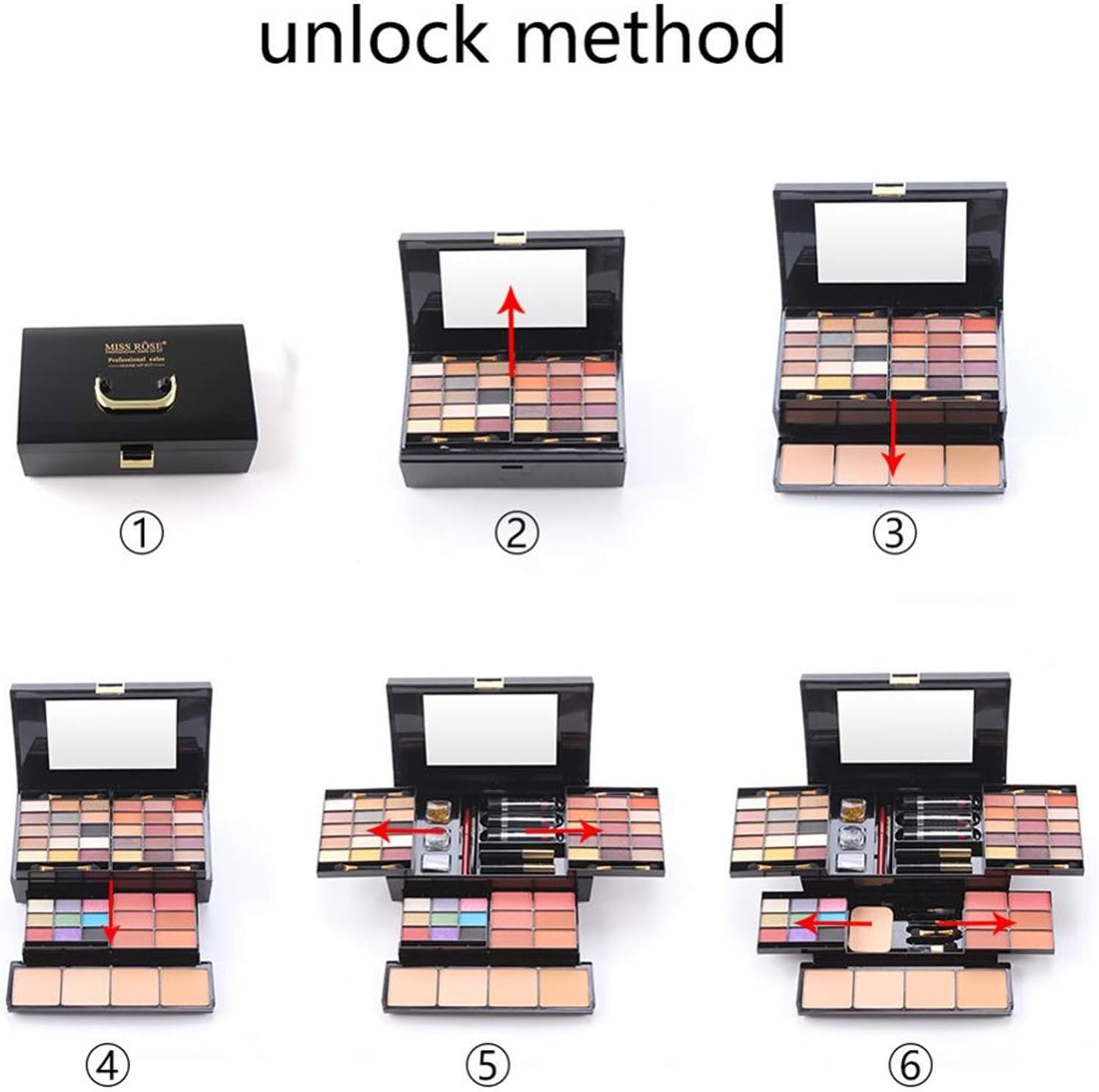 FantasyDay All-in-one Makeup Gift Sets | Xmas Makeup Kit for Women Girls Essential Cosmetic Bundle Travel Make-up Include Eyeshadow Lipstick Blush Concealer Eyeliner Lipgloss Mascara Eyebrow Pencil - Image 7