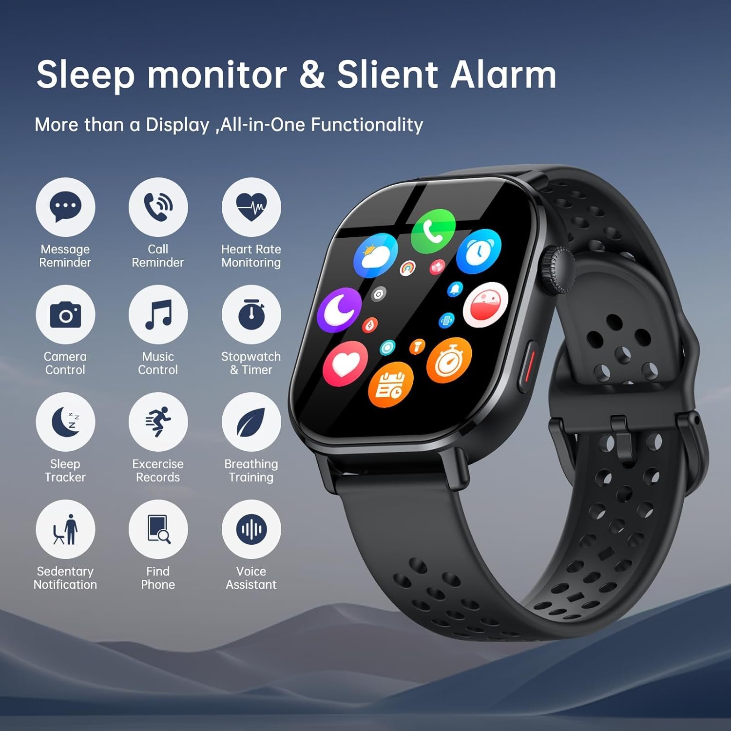 GPS Smart Watch, 2.06'' AMOLED Screen Smartwatch for Men Women (Answer/Make Calls), 178+ Sports Modes Activity Tracke with Heart Rate/Sleep/SpO2 Monitor, 5 ATM Waterproof Fitness Watch for Android iOS - Image 8