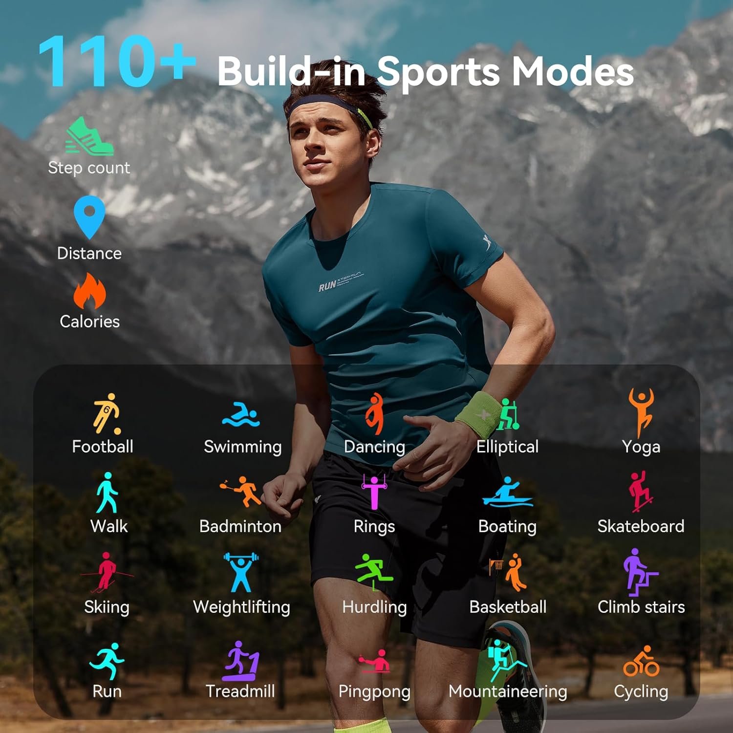 GPS Smart Watch, 2.06'' AMOLED Screen Smartwatch for Men Women (Answer/Make Calls), 178+ Sports Modes Activity Tracke with Heart Rate/Sleep/SpO2 Monitor, 5 ATM Waterproof Fitness Watch for Android iOS - Image 7