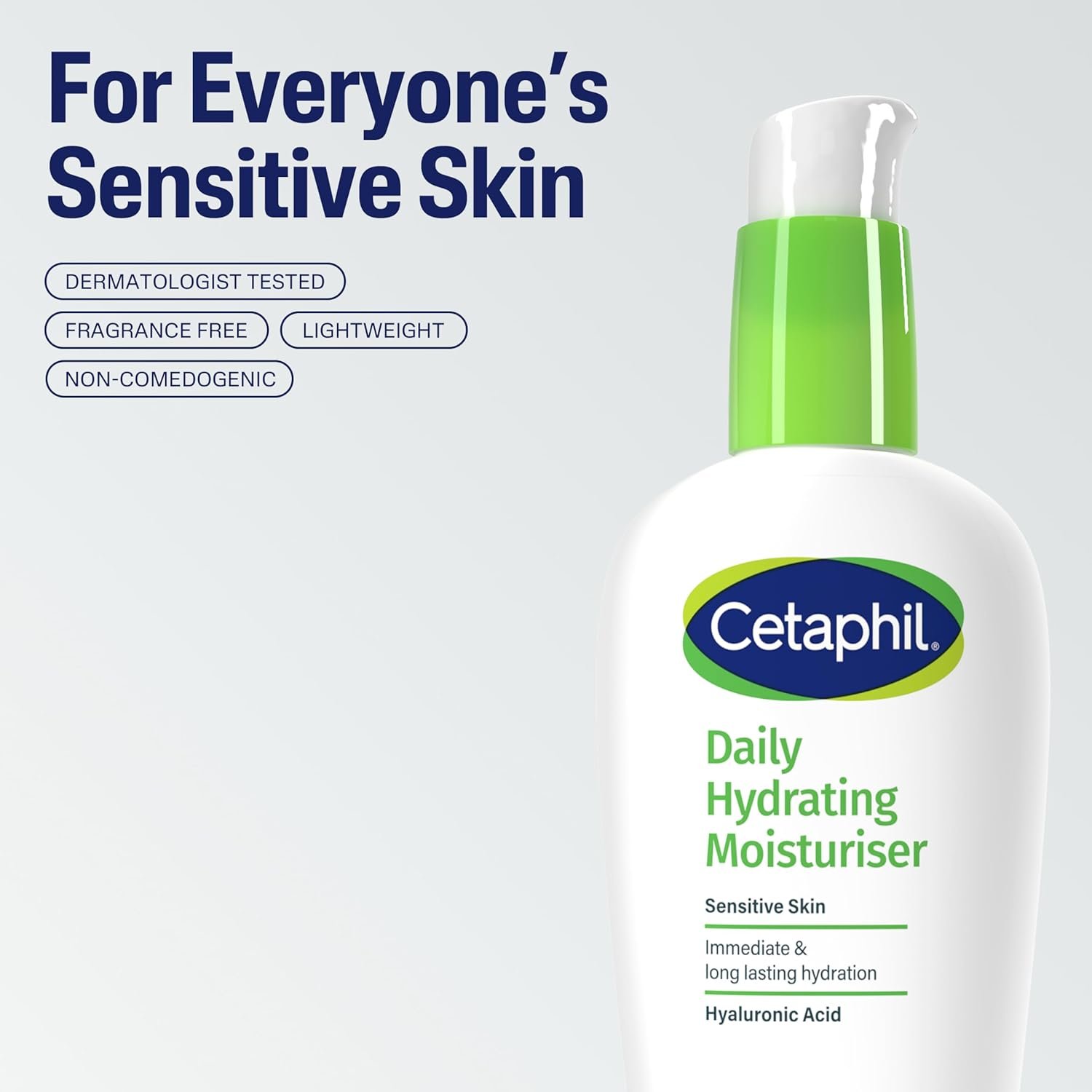 Cetaphil Daily Hydrating Face Moisturiser, 88ml, For Sensitive Skin, With Hyaluronic Acid, Packaging May Vary - Image 6