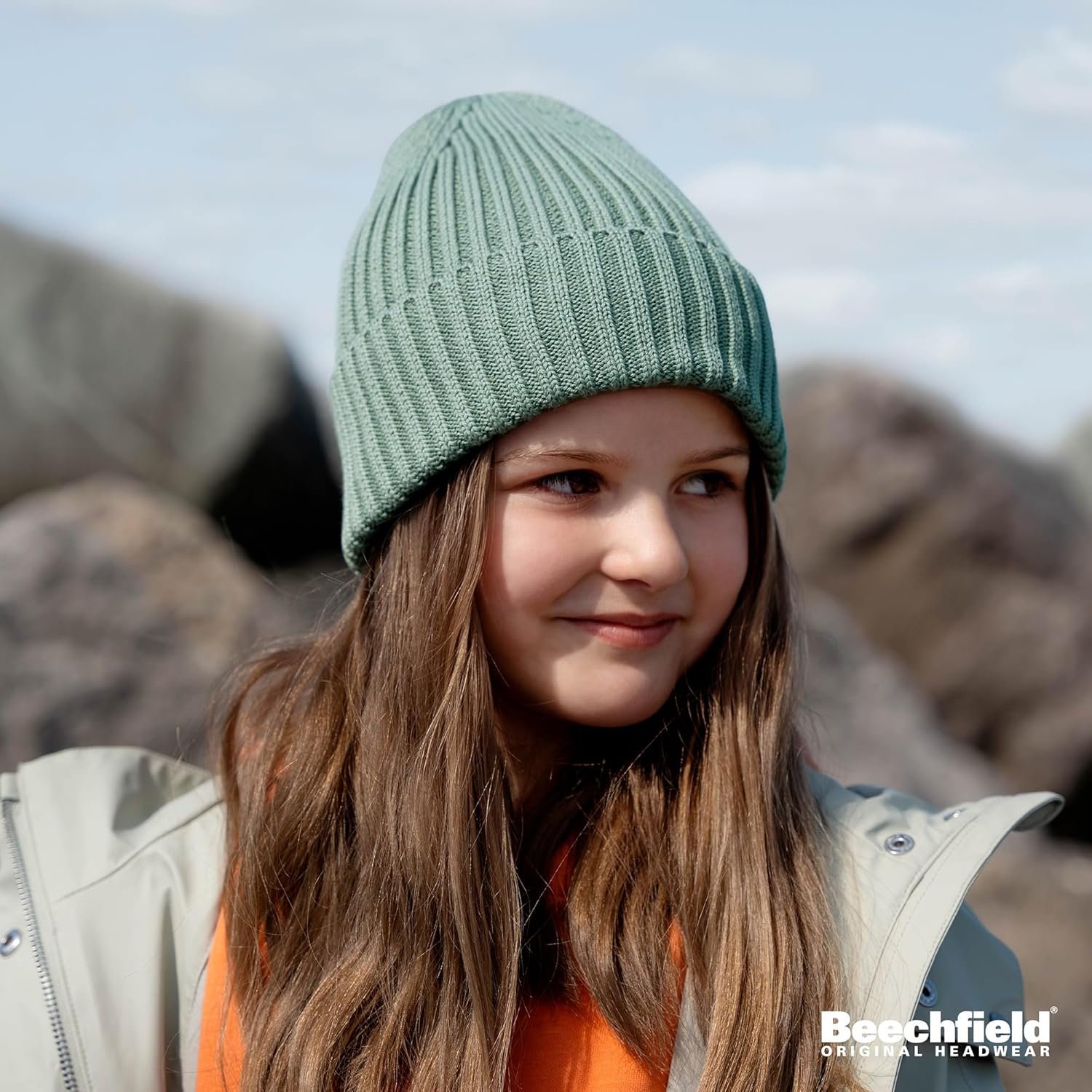 Beechfield B341 Kids Organic Cotton Beanie - Image 3