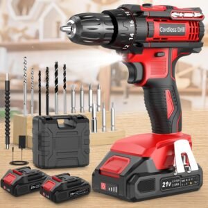 Cordless Drill, Power Drill 21V, El...
