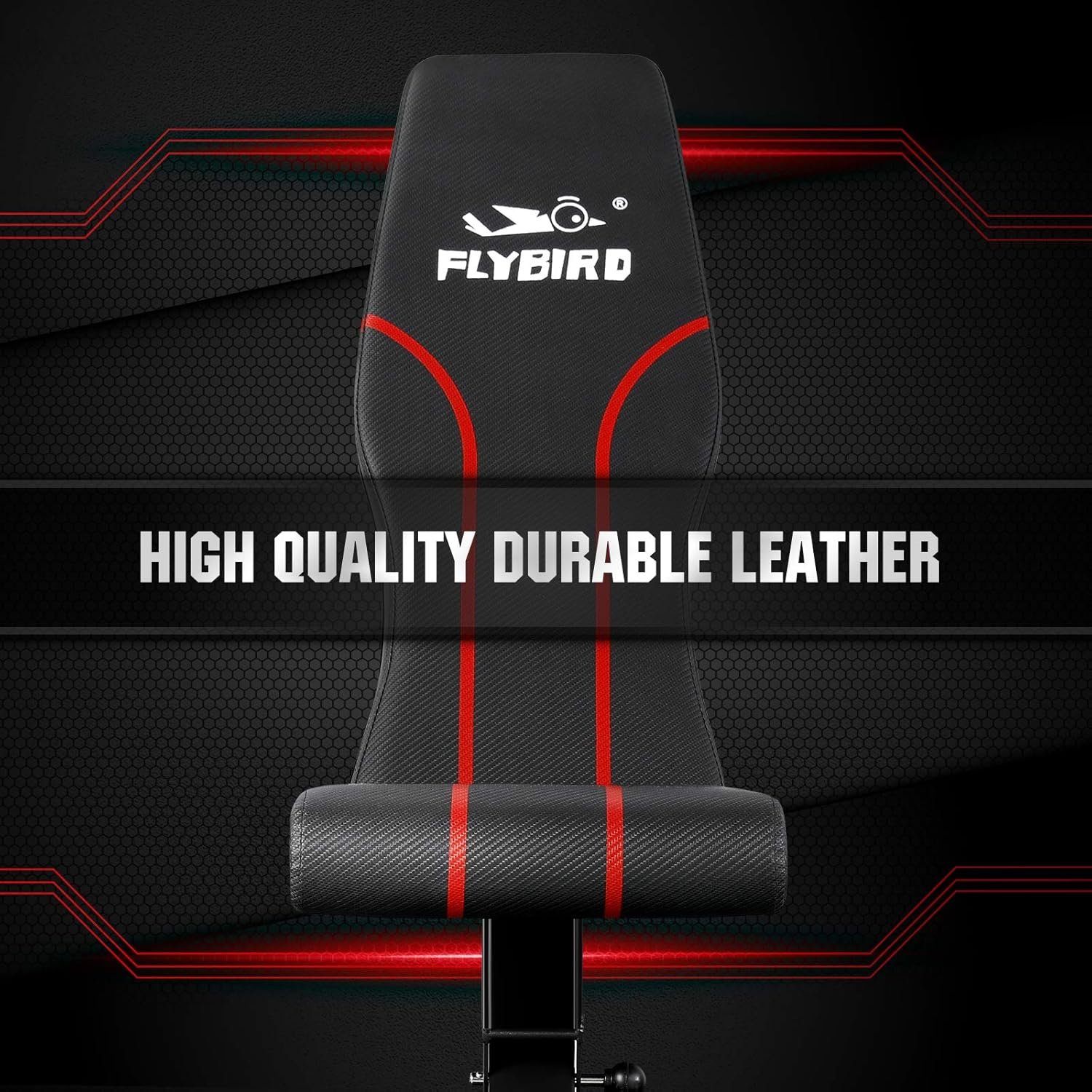 FLYBIRD Adjustable Bench, Utility Weight Bench with 8-Position Adjustable Backrest/3-Position Adjustable Footrest, 318 kg Weight Capacity, Foldable Workout Bench with 90° Angle for Home Gym - Image 6