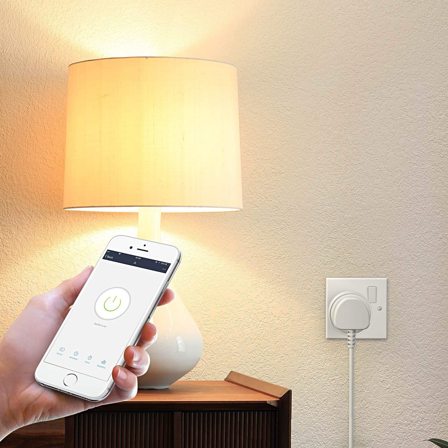 HBN Smart Plug WiFi Socket Work with Alexa Echo and Google Home, Smart Timer Plug, No Hub Required, 2.4Ghz Only (13A/3120W,4 Pack) - Image 8