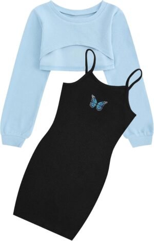 JiAmy Girls 2-Piece Set Outfits Sle...