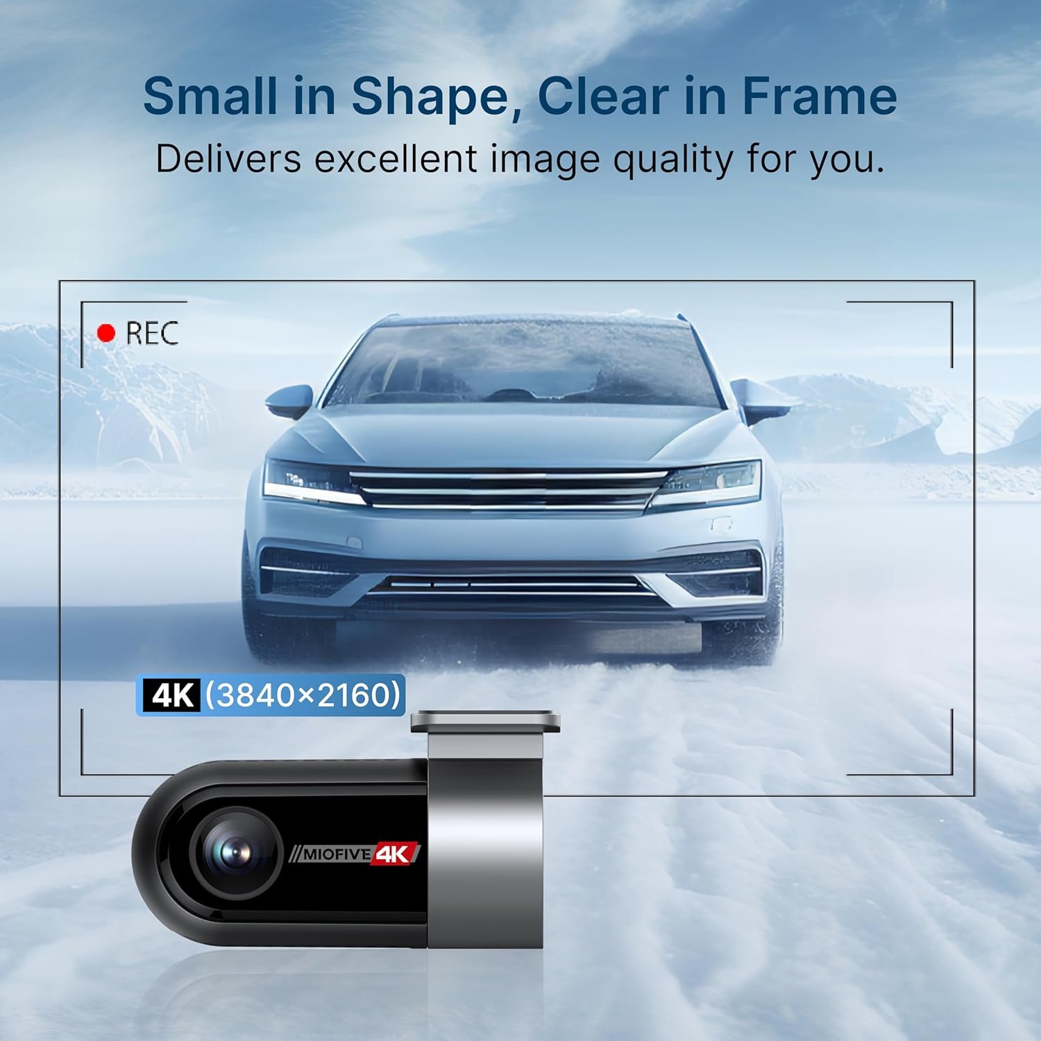 Miofive In-Car Rear Camera for Miofive S1/S1 Pro/S1 Ultra Series Dash Cam, 4K/2160P Backup Camera with Cable and 360° Rotation - Image 3