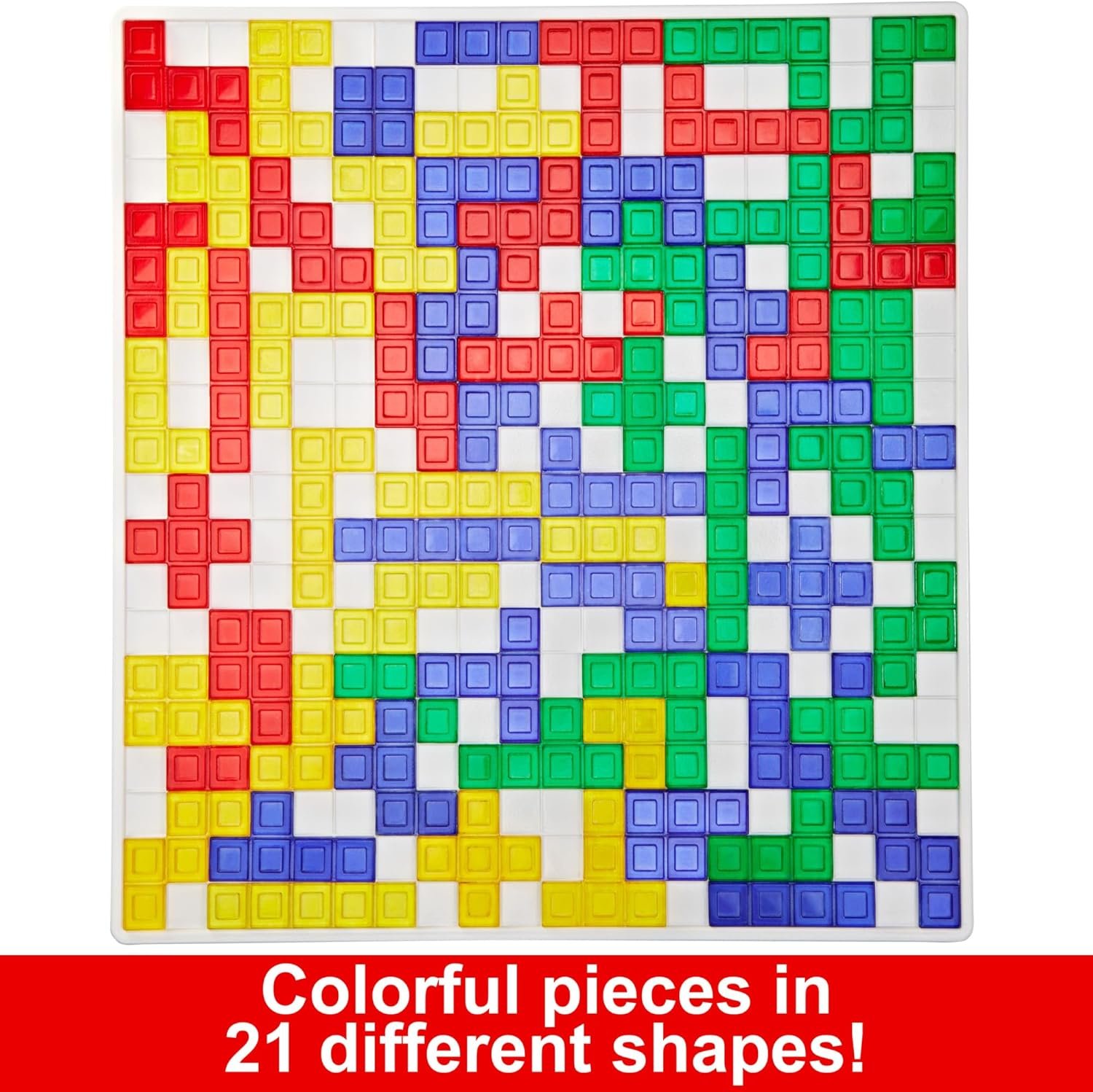 Mattel Games Blokus, Family Board Game for Kids and Adults for Party Game Night, Strategy Game, Engaging Gift for Kids, 2 to 4 Players, Ages 7 and Up, BJV44 - Image 3