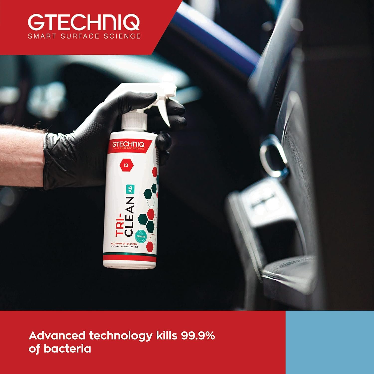 Gtechniq I2 Tri-Clean All-Surface Cleaner 500ml | Car Interior Odor Absorber, Ensures Surfaces Remain Fresh, Removes Dirt Attracting Residues, Safe on Leather, Easy to Apply and Long-Lasting Results - Image 3