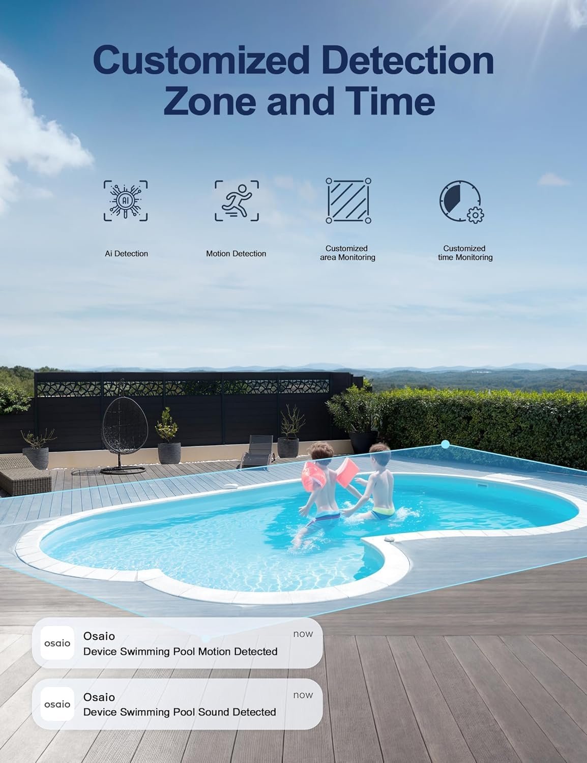 GNCC 1080P Home Security Camera Outdoor Surveillance with AI Motion Detection,360°View Pan-Tilt, 2.4G WiFi, Color Night Vision, IP65 Waterproof, 24/7 Recording, Two-Way Audio, Cloud & SD Card Storage - Image 8