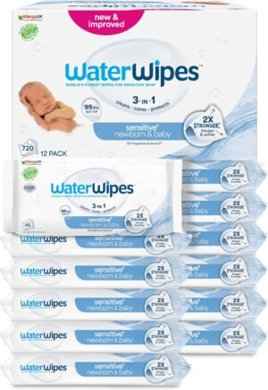 WaterWipes Sensitive+ Newborn &...