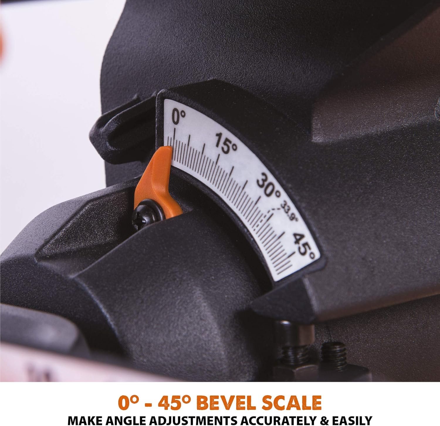 Evolution Power Tools R210SMS+ Sliding Mitre Saw With Multi-Material Cutting, Cuts Wood, Metal, Plastic & More, 45° Bevel, 50° Mitre, 230mm Slide, 1500 W (230 V) - Image 10