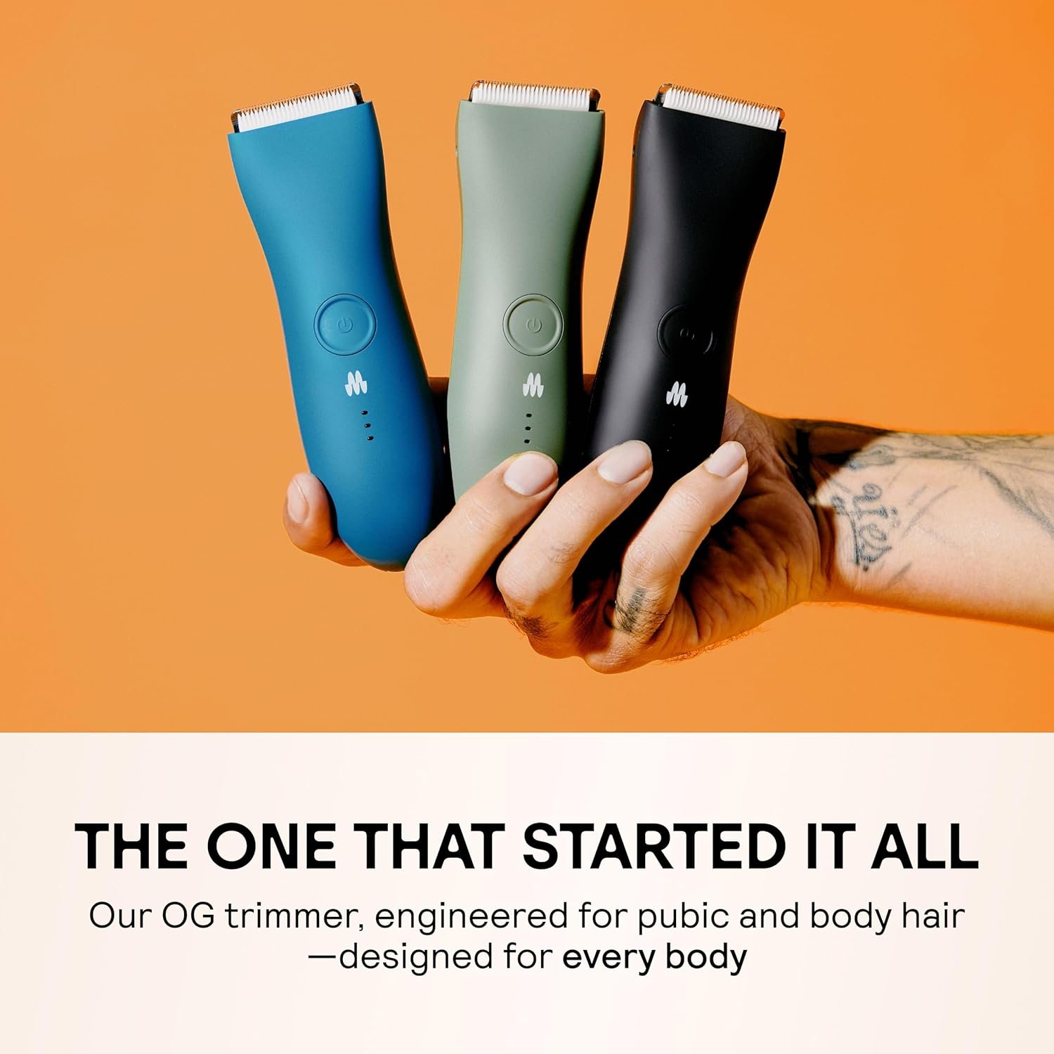 Meridian The Trimmer Original, Body Hair Trimmer for Men, Electric Shaver for Pubic Hair, Chest, Legs & Bikini, Waterproof & Rechargeable, Sage - Image 9