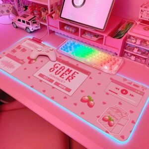 JMIYAV Kawaii RGB Gaming Mouse Pad ...