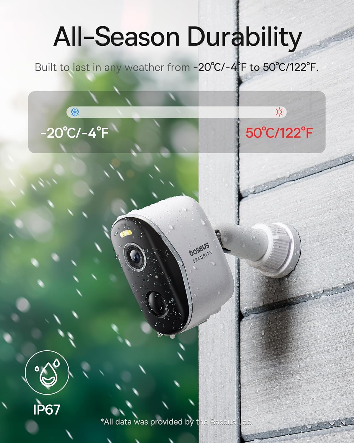 Baseus Security Camera Outdoor Wireless True 2K Clarity, No Monthly Fee, 16TB Expandable Local Storage, 210-Day Battery Life, Spotlight & Alarm, Works with Alexa and Google Home - N1 2-Cam Kit - Image 2