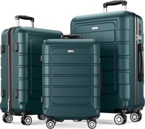 SHOWKOO Suitcase Hard Shell Expanda...
