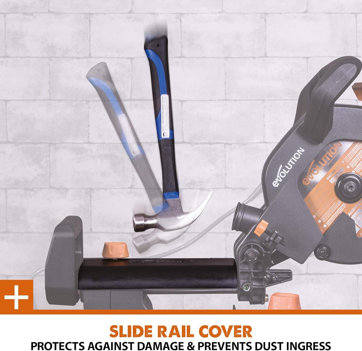 Evolution Power Tools R210SMS+ Sliding Mitre Saw With Multi-Material Cutting, Cuts Wood, Metal, Plastic & More, 45° Bevel, 50° Mitre, 230mm Slide, 1500 W (230 V) - Image 21