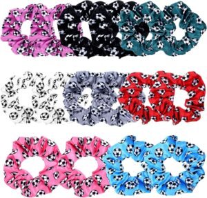 Grevosea 16 Pieces Soccer Scrunchie...