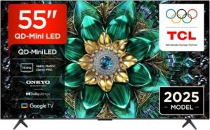 TCL 55Q6C-UK QD-Mini LED TV, 4K HDR...