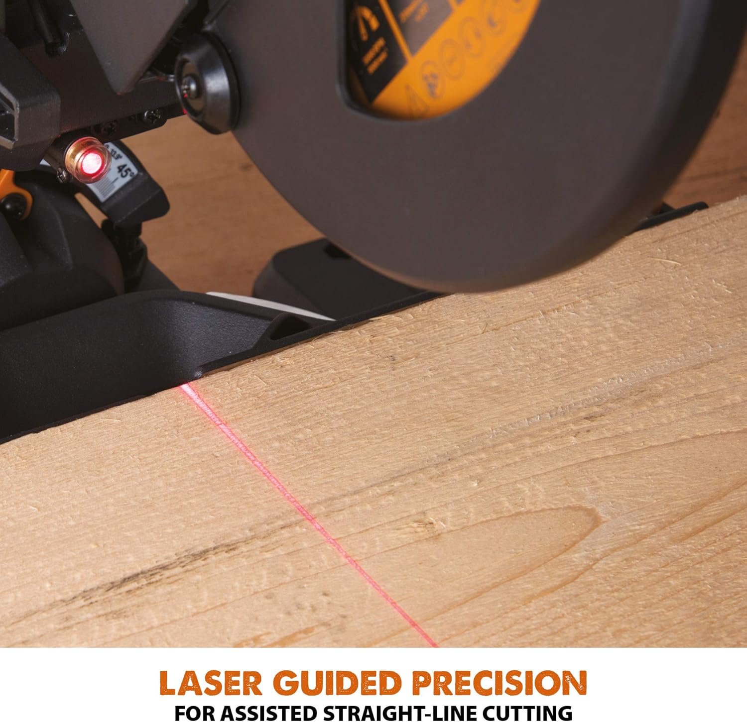 Evolution Power Tools R210SMS+ Sliding Mitre Saw With Multi-Material Cutting, Cuts Wood, Metal, Plastic & More, 45° Bevel, 50° Mitre, 230mm Slide, 1500 W (230 V) - Image 14