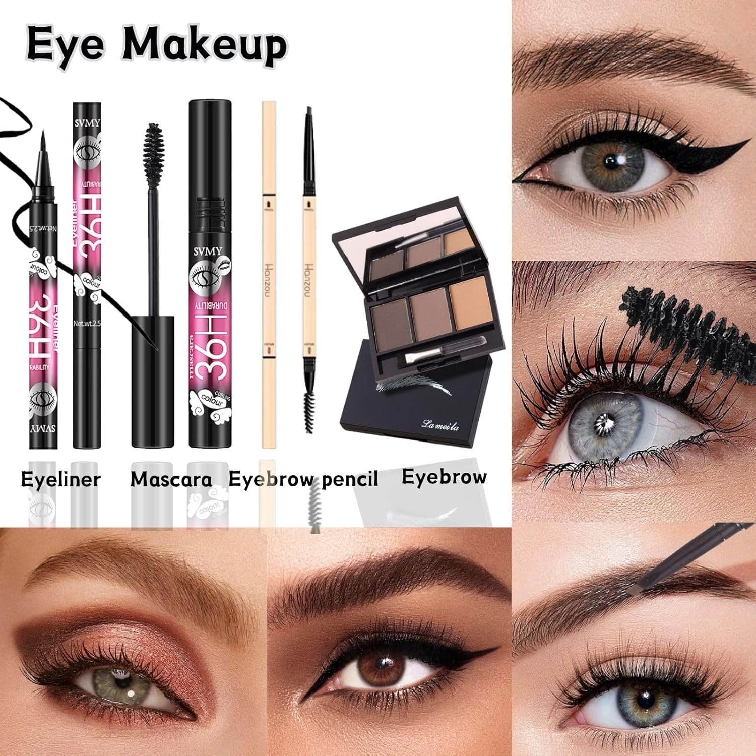 All in One Makeup Kit for Women Full Kit - 44PCS Professional Makeup Set with Foundation, Eyeshadow, Lipstick, Eyeliner - Complete Cosmetic Gift Set for Beginners and Professionals - Image 6