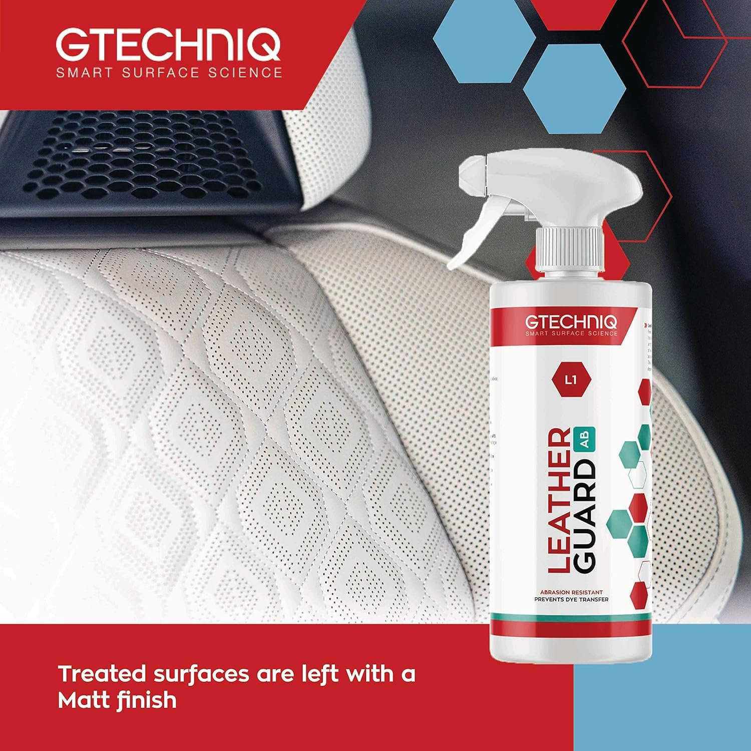 Gtechniq Leather Protector. L1 Leather Guard for Cars, Car Interior Protects Leather Seats from Abrasion and Stains. UV Resistant Lasts up to 12 Months - 500ml - Image 3