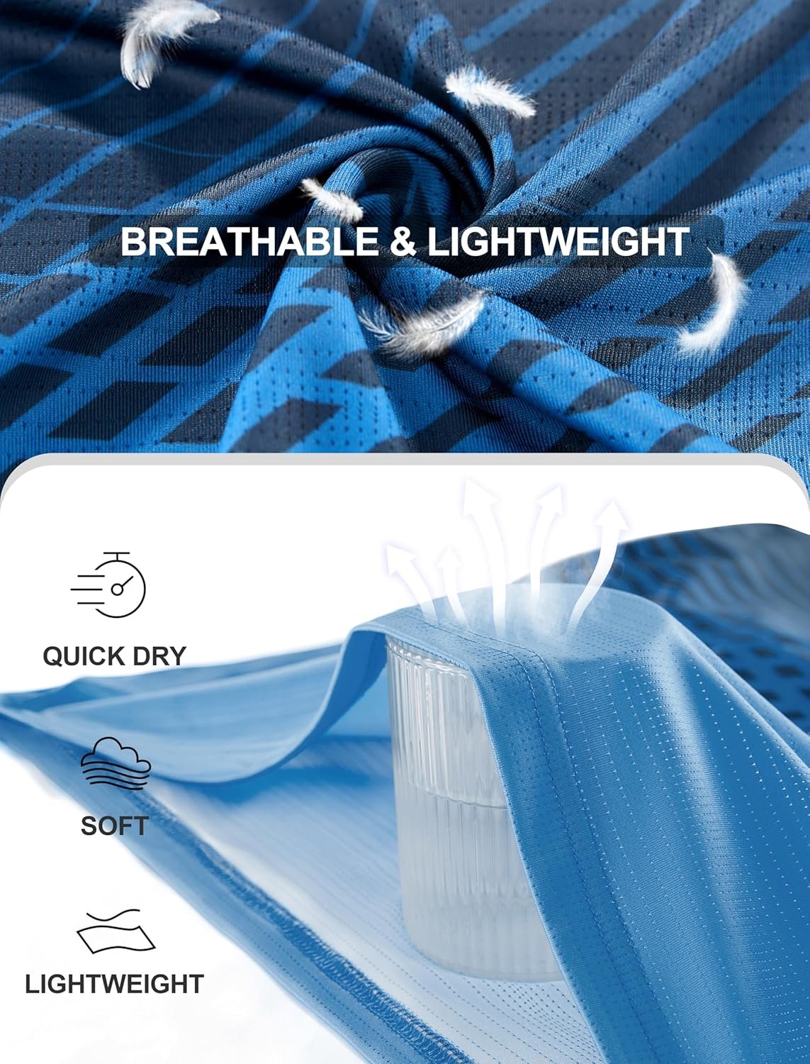 Men’s T-Shirts Gym Running T Shirts for Men Moisture Wicking Athletic Sport Breathable Tops Quick Dry Short Sleeve Workout T-Shirt - Image 3