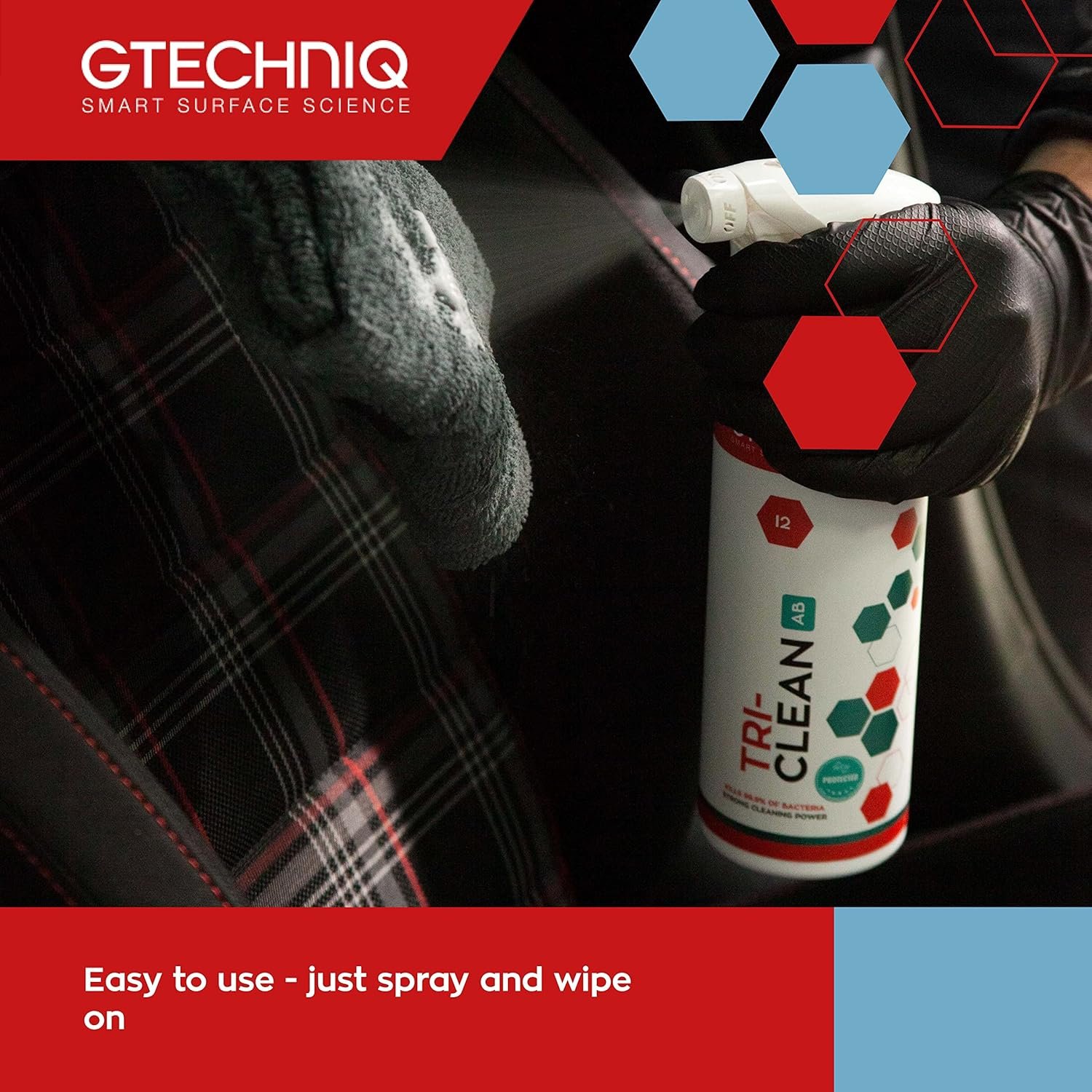 Gtechniq I2 Tri-Clean All-Surface Cleaner 500ml | Car Interior Odor Absorber, Ensures Surfaces Remain Fresh, Removes Dirt Attracting Residues, Safe on Leather, Easy to Apply and Long-Lasting Results - Image 4