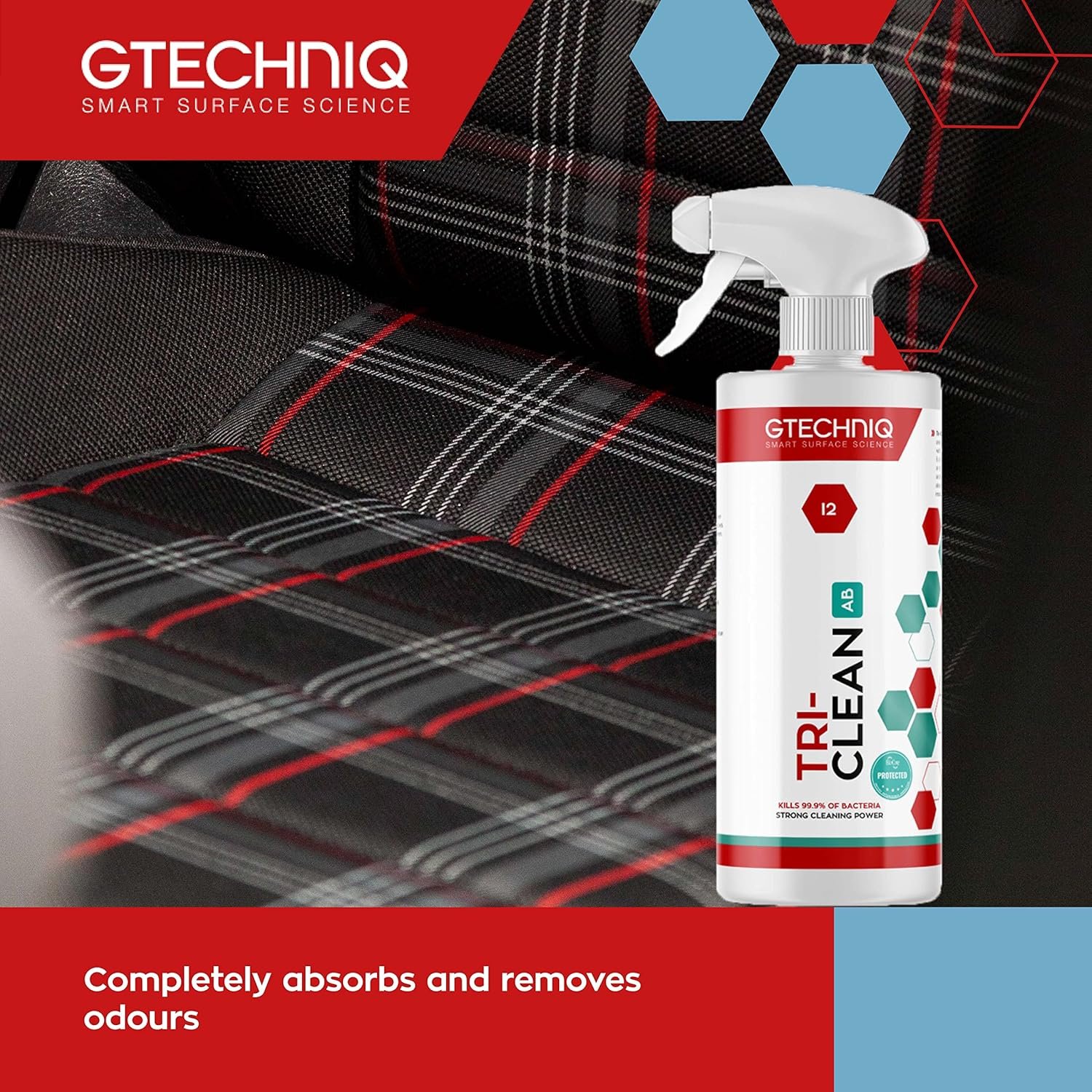 Gtechniq I2 Tri-Clean All-Surface Cleaner 500ml | Car Interior Odor Absorber, Ensures Surfaces Remain Fresh, Removes Dirt Attracting Residues, Safe on Leather, Easy to Apply and Long-Lasting Results - Image 5