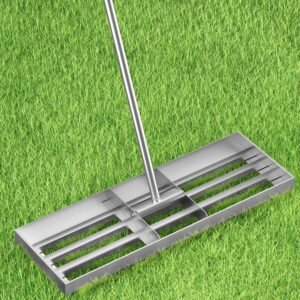 Lawn Leveling Rake, 76 x25cm Stainl...