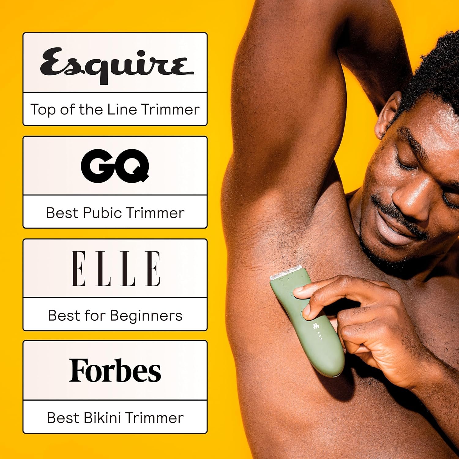 Meridian The Trimmer Original, Body Hair Trimmer for Men, Electric Shaver for Pubic Hair, Chest, Legs & Bikini, Waterproof & Rechargeable, Sage - Image 3